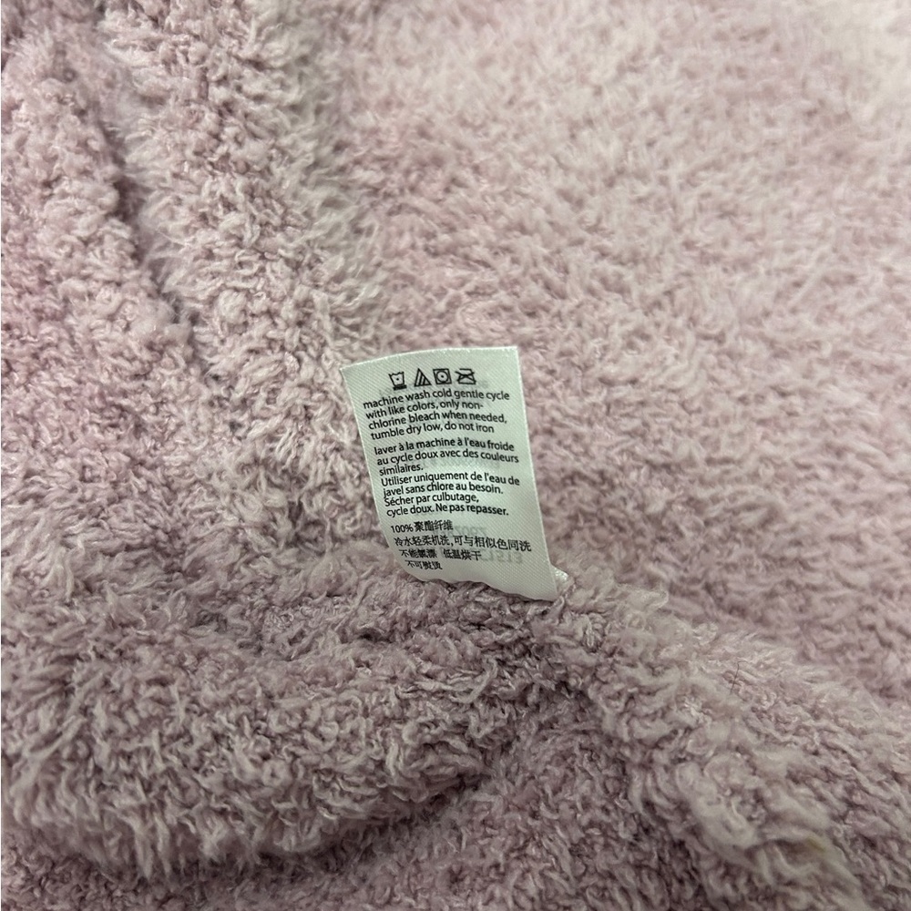 Barefoot Dreams CozyChic Plush Boardwalk Cardigan Mauve Purple Size Large - Picture 11 of 13